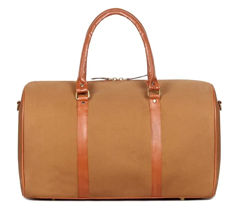 The Clownfish Concordia Travel Duffle Bag - Spacious, Stylish | Adjustable Shoulder Strap | 24L | Khaki