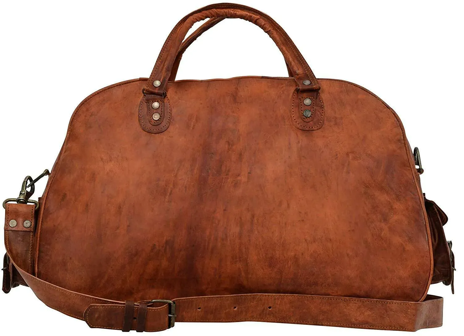 Vintage Leather Duffle Bag