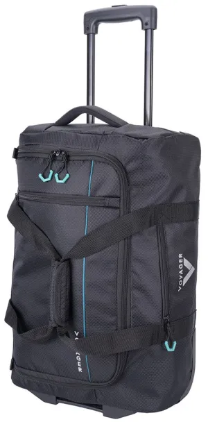 Voyager Trek 2-Wheel Carry-On Trolley Duffel | Black