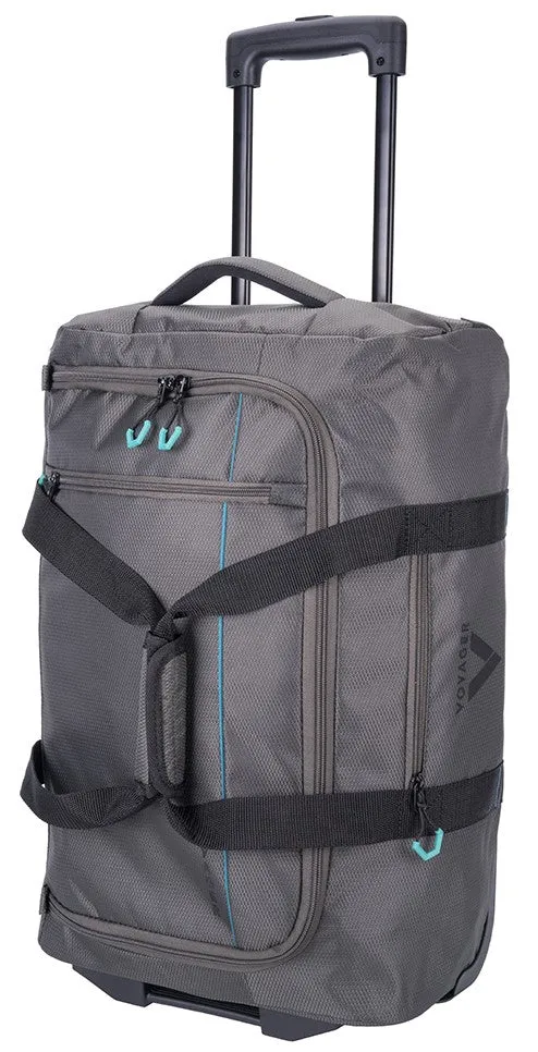 Voyager Trek 2-Wheel Carry-On Trolley Duffel | Granite