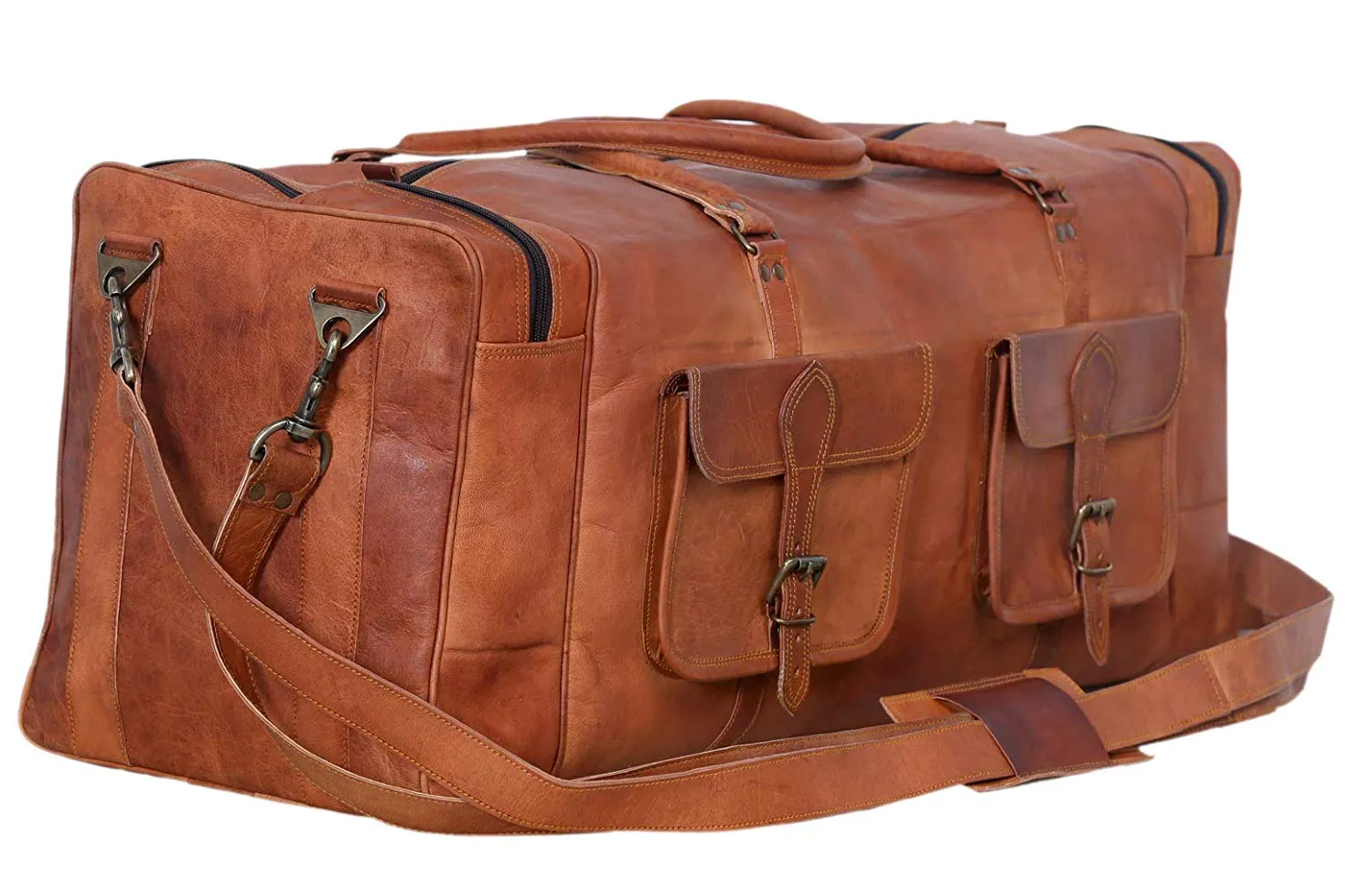 Weekend Vibes Leather Duffel