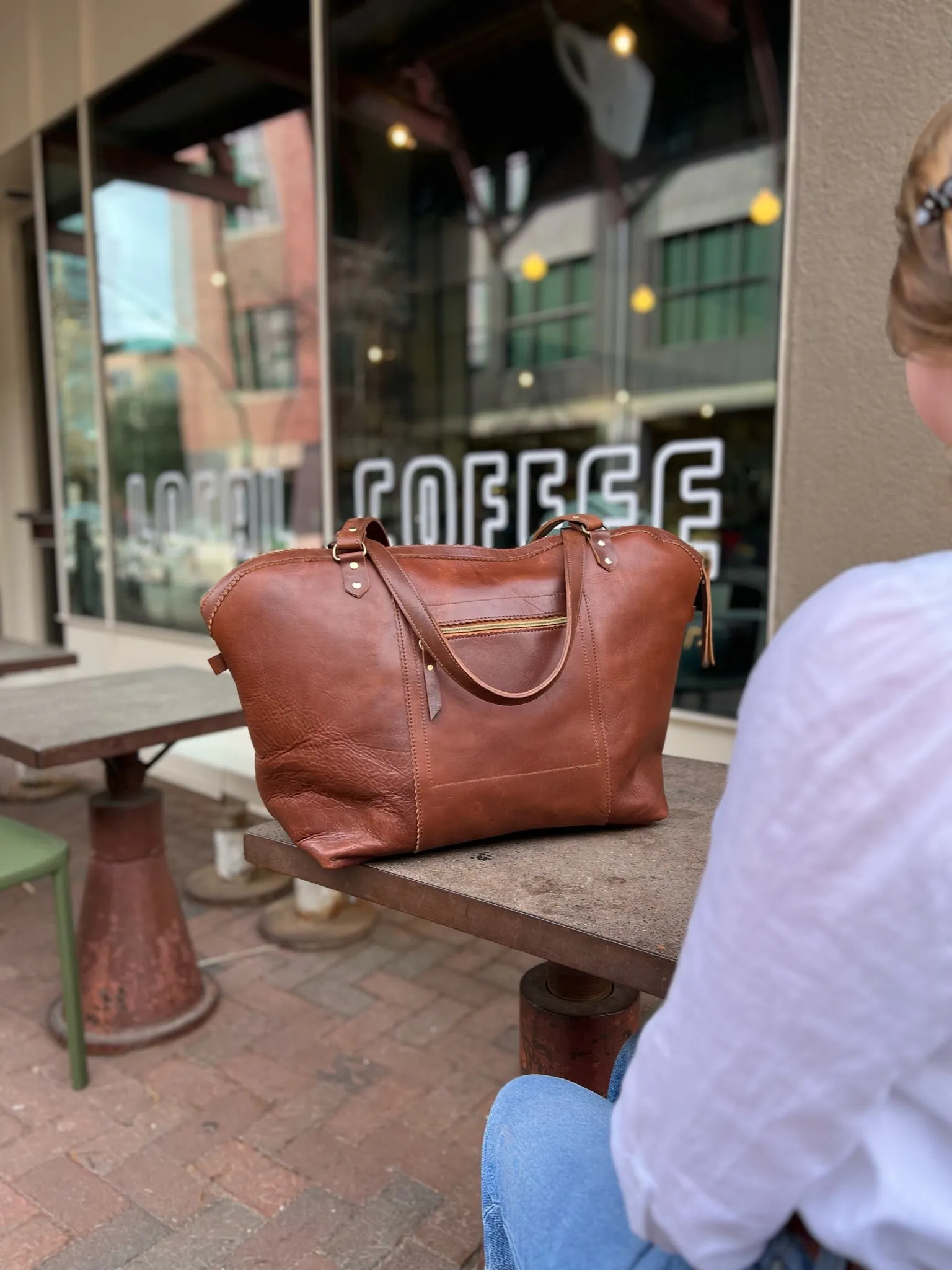 Weekender Duffle in Saddle Brown