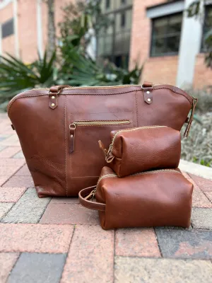 Weekender Duffle in Saddle Brown