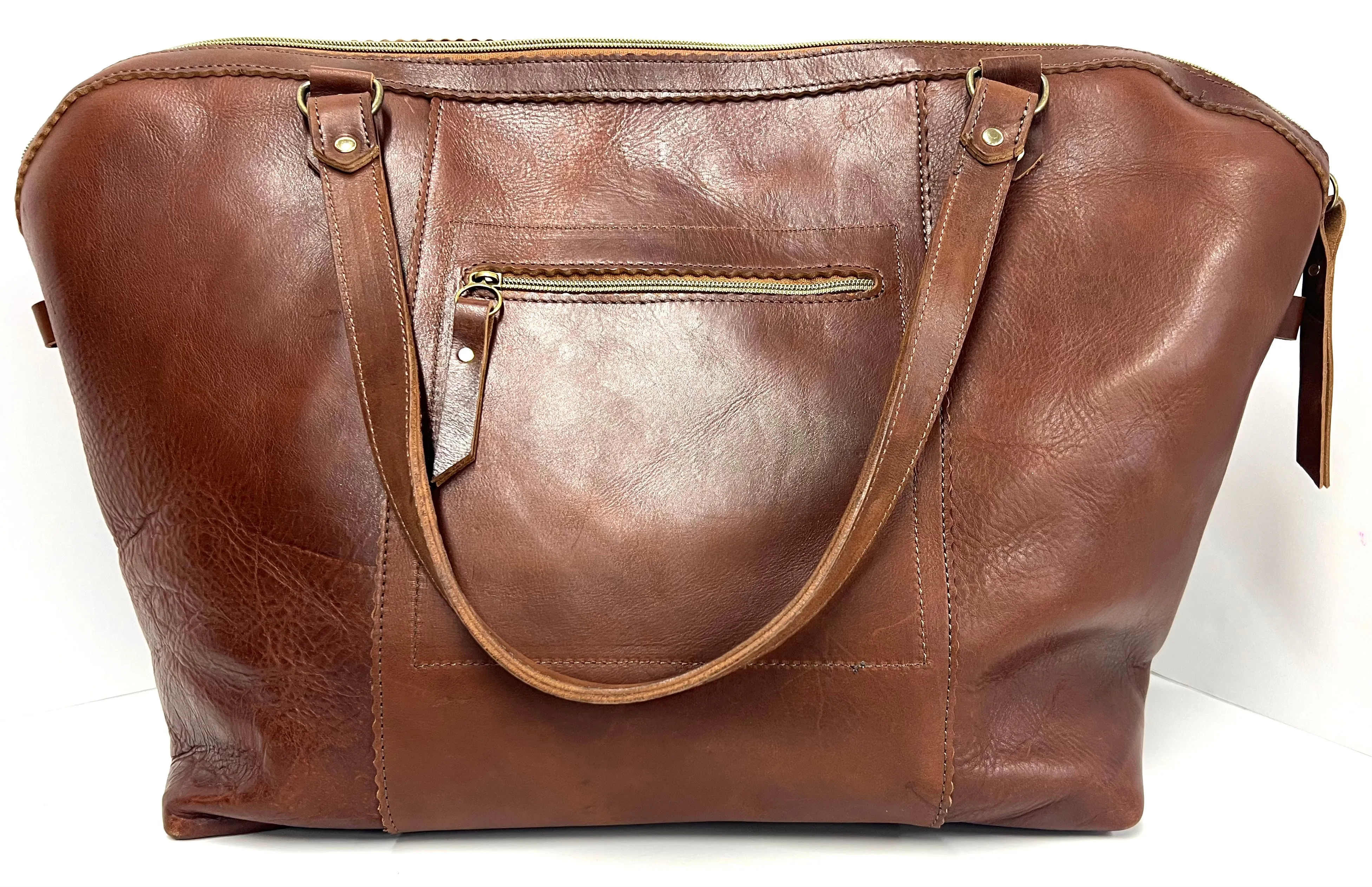 Weekender Duffle in Saddle Brown