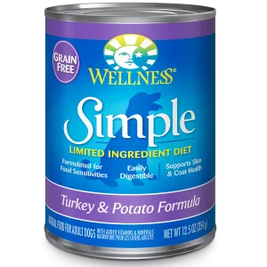 Wellness Dog Simple Grain-Free Turkey & Potato Formula 12.5oz