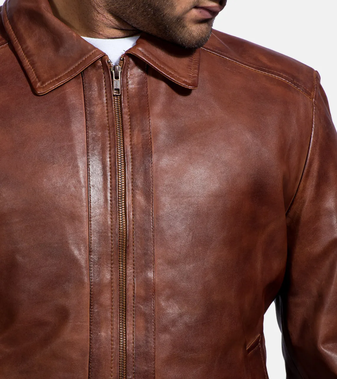 Wick Inspired Brown Men's Leather Jacket