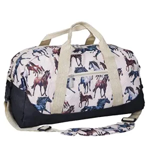 Wildkin Kids Overnighter Duffel Bags for Boys & Girls, Horse Dreams