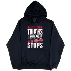 Without Trucks Australia STOPS! Hoodie (Black)