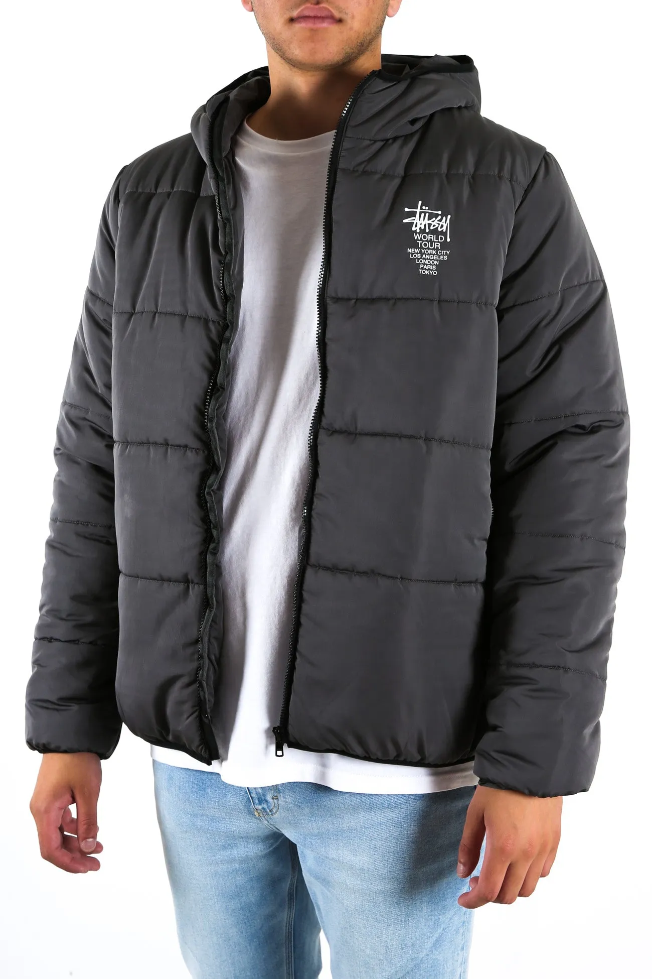 Worldwide Lightweight Puffa Charcoal